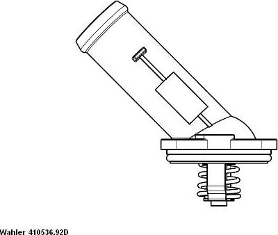 WAHLER 410536.92D - Termostato, Refrigerante autozon.pro