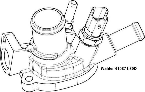 WAHLER 410871.80D - Termostato, Refrigerante autozon.pro