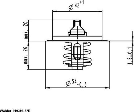 WAHLER 410396.82D - Termostato, Refrigerante autozon.pro