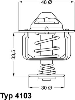 WAHLER 4103.82D - Termostato, Refrigerante autozon.pro