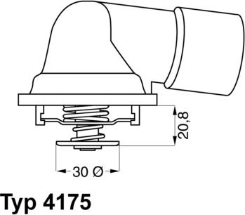 WAHLER 4175.92D - Termostato, Refrigerante autozon.pro