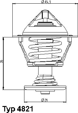 WAHLER 4821.89D - Termostato, Refrigerante autozon.pro