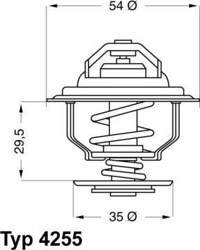 WAHLER 4255.87D - Termostato, Refrigerante autozon.pro