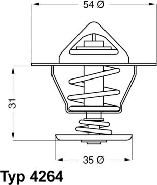 WAHLER 4264.87D - Termostato, Refrigerante autozon.pro