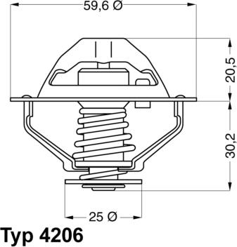 WAHLER 4206.90D - Termostato, Refrigerante autozon.pro