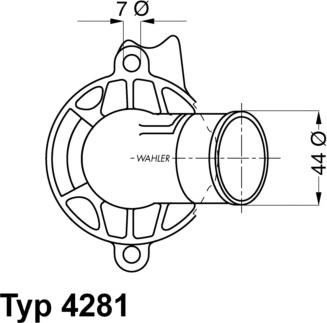 WAHLER 4281.87D - Termostato, Refrigerante autozon.pro