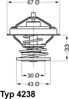 WAHLER 4238.92D - Termostato, Refrigerante autozon.pro