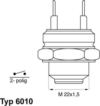 WAHLER 6010.95D - Termocontatto, Ventola radiatore autozon.pro