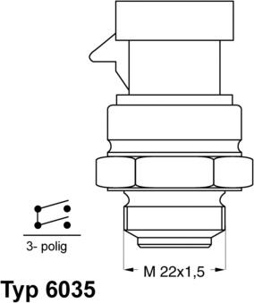 WAHLER 6035.92D - Termocontatto, Ventola radiatore autozon.pro