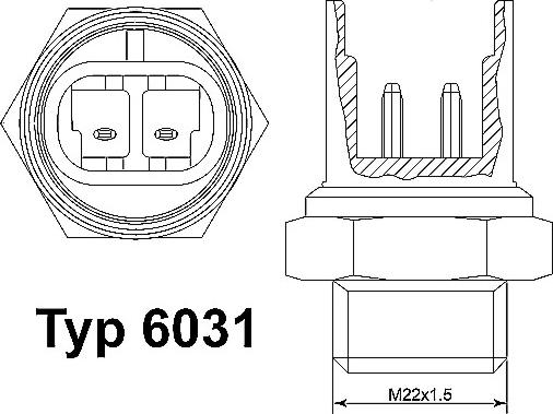 WAHLER 6031.92D - Termocontatto, Ventola radiatore autozon.pro