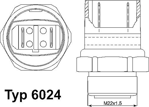 WAHLER 6024.95D - Termocontatto, Ventola radiatore autozon.pro