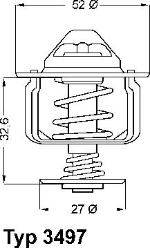 WAHLER 3497.88D - Termostato, Refrigerante autozon.pro