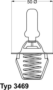 WAHLER 3469.91D - Termostato, Refrigerante autozon.pro