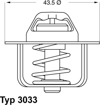 WAHLER 3033.84 - Termostato, Refrigerante autozon.pro