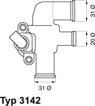 WAHLER 3142.90D - Termostato, Refrigerante autozon.pro