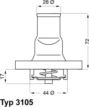 WAHLER 3105.87D - Termostato, Refrigerante autozon.pro