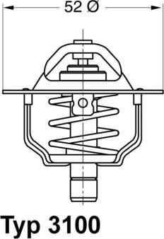 WAHLER 310088D - Termostato, Refrigerante autozon.pro