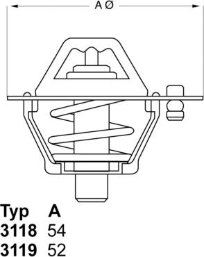 WAHLER 311888D1 - Termostato, Refrigerante autozon.pro