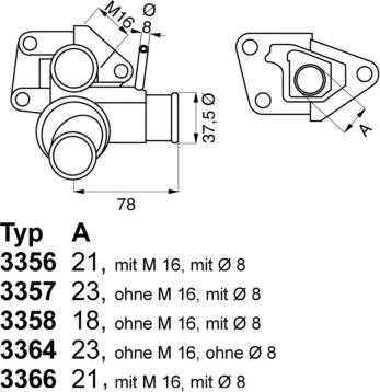 WAHLER 3356.80D - Termostato, Refrigerante autozon.pro