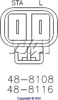 WAI 48-8116 - Regolatore alternatore autozon.pro