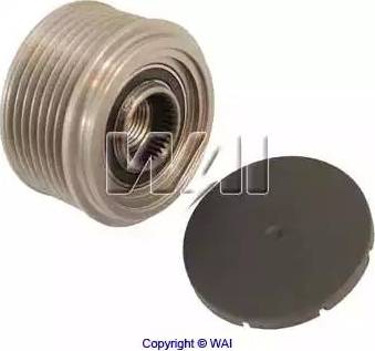 WAI 24-91266-7 - Puleggia cinghia, Alternatore autozon.pro