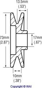 WAI 24-83104 - Puleggia cinghia, Alternatore autozon.pro