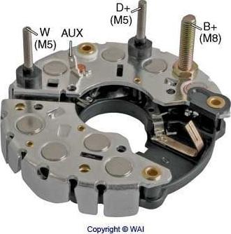 WAI IBR353 - Raddrizzatore, Alternatore autozon.pro