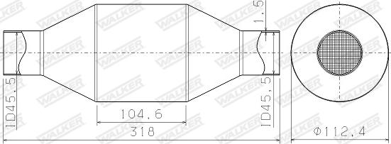 Walker 65200 - Catalizzatore, universale autozon.pro