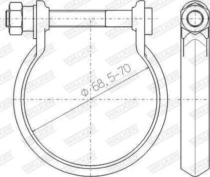 Walker 80438 - Connettore tubi, Imp. gas scarico autozon.pro