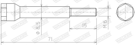 Walker 83181 - Bullone, Imp. gas scarico autozon.pro