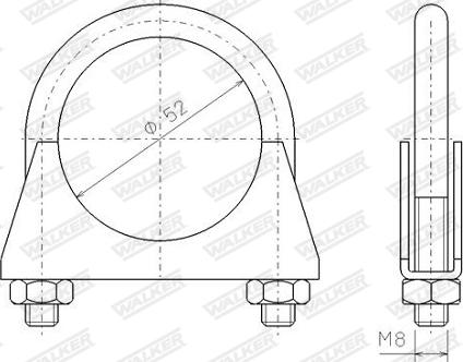 Walker 82394 - Connettore tubi, Imp. gas scarico autozon.pro