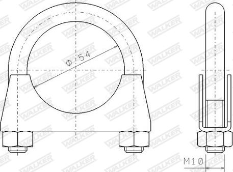 Walker 82326 - Connettore tubi, Imp. gas scarico autozon.pro