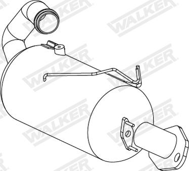 Walker 73344 - Filtro antiparticolato / particellare, Impianto gas scarico autozon.pro