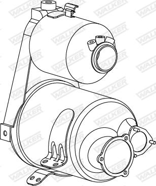 Walker 73385 - Filtro antiparticolato / particellare, Impianto gas scarico autozon.pro