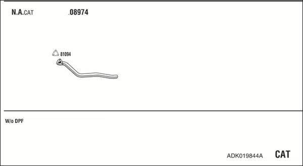 Walker ADK019844A - Impianto gas scarico autozon.pro