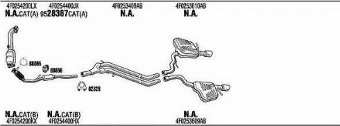 Walker ADK017898AB - Impianto gas scarico autozon.pro