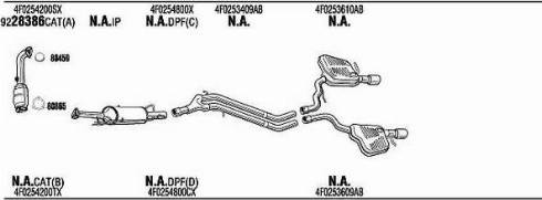 Walker ADK017898B - Impianto gas scarico autozon.pro