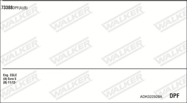 Walker ADK022928A - Impianto gas scarico autozon.pro