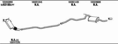 Walker BWK116780AA - Impianto gas scarico autozon.pro