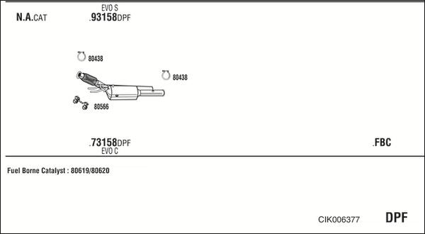 Walker CIK006377 - Impianto gas scarico autozon.pro