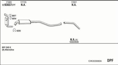 Walker CIK003083A - Impianto gas scarico autozon.pro