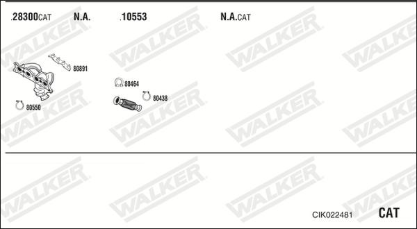 Walker CIK022481 - Impianto gas scarico autozon.pro