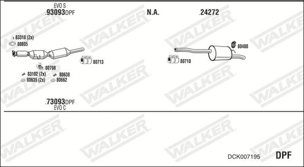 Walker DCK007195 - Impianto gas scarico autozon.pro