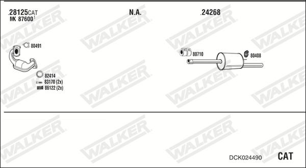 Walker DCK024490 - Impianto gas scarico autozon.pro