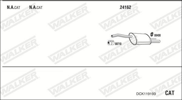 Walker DCK119193 - Impianto gas scarico autozon.pro