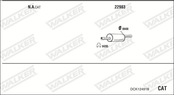 Walker DCK124918 - Impianto gas scarico autozon.pro