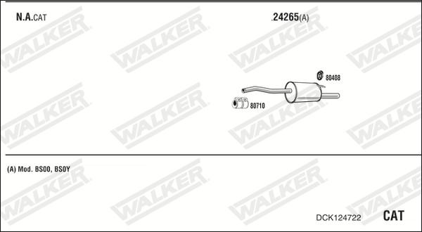 Walker DCK124722 - Impianto gas scarico autozon.pro