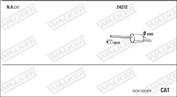 Walker DCK125301 - Impianto gas scarico autozon.pro