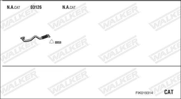 Walker FIK019314 - Impianto gas scarico autozon.pro