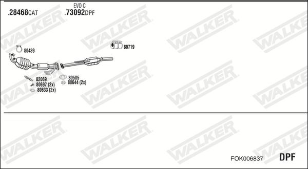 Walker FOK006837 - Impianto gas scarico autozon.pro